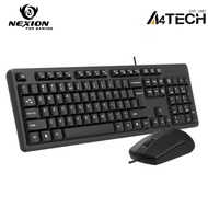 A4TECH KK-3330 USB Wired Keyboard Mouse Combo Full Size Office Set