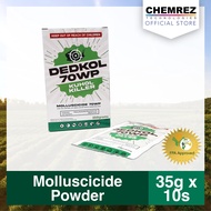 DEDKOL 70WP Molluscicide Wettable Powder (35g x 10s) - Kuhol Killer for Control of Freshwater Snails Infesting Rice