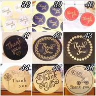 [SG SELLER] [FREE SHIPPING] Message Stickers Thank You Sticker Gift Handmade Cookie Wedding Christmas CNY