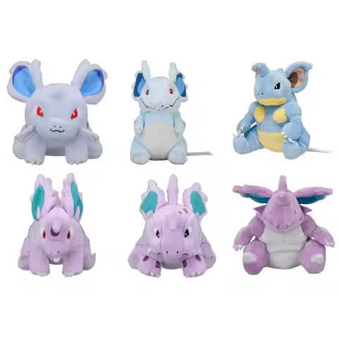 Kanto Region Pokémon Palm Series Nidorino Nidoking Nidoqueen Nidorina Stuffed Toys Cute Gifts for Ch