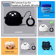 for Anker Soundcore C50i R60i NC AeroClip C30i R50i NC P40i P31i P30i Earbuds Case Silicone 3D Carto