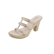 Regina รองเท้าส้นสูง สายกากเพชรมีหมุด รุ่น JB111 พื้นแน่นๆ สวมใส่สบายตลอดวัน รองเท้าเพื่อสุขภาพสำหรั