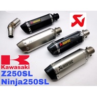 Exhaust Kawasaki NINJA250SL Z250SL Slip On Piping Stainless Steel Akrapovic Muffler Motor Accessorie