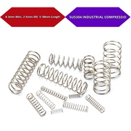 SUS304 Compression Springs d0.3mm * OD2-6mm Anti-Rust Industrial Spring 【BY-XMB】