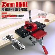 35mm Penanda Mata Bor Engsel Sendok Set Hinge Hole Drill Bor Engsel Sendok Hinge Jig Drill Guide