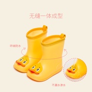 Baby Rain Boots Summer Boys Printed Lightweight Waterproof Toddler Wear-Resistant Mid-Tube Water Sho