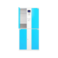 Smart Storage Locker 4-Door Electronic Cabinet Fingerprint & Card Entry Gym Pool Meditation Room Sec