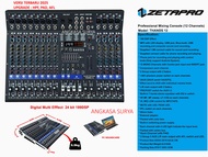 Mixer ZETAPRO THANOS 12 ORIGINAL/ Mixer 12 Channel zetapro Thanos12 Effect Reveb 199 Dsp Edit A Edi
