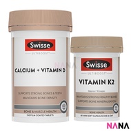 Swisse Ultiboost Calcium + Vitamin D 150 Capsules & Vitamin K2 60 Capsules