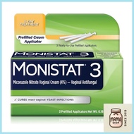 Monistat Yeast Infection Treatment 3 Day, 3 Miconazole Pre-Filled Cream Applicators