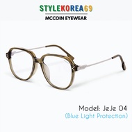 [New Arrivals] MCCOIN JEJE 04 fancy moss green eyeglasses - blue light blocking MCCOIN JeJe 04 unise