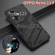 Phone Case For Oppo Reno11 F Oppo Reno 11F Reno11F 5G CPH2603 OPPO Reno11 F 2024 Casing Magnetic Car Holder Stand Armor Shockproof Back Cover