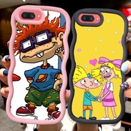 MERAH Z-32 Rugrats Red Black Pink Case Casing for OPPO Realme C2 A12E C1 A1K C2S A3S