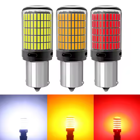 2pcs NEW 4014 150SMD 1156 BA15S P21W BAU15S PY21W 7440 W21W 1157 BAY15D P21/5W 3157 LED Bulbs CanBus