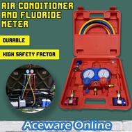 Manifold Gauge Aircond Gas Meter Gauge Aircond Meter Set Aircond Meter Hose Meter Gas Aircond Car Ai