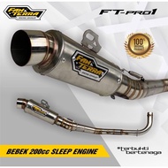 DUCKknalpot 200 CC Sleep Engine . Type FT-PRO 1
