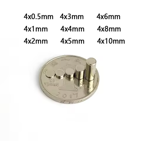 4x0.5 4x1 4x2 4x3 4x4 4x5 4x6 4x8 4x10 mm Strong Round Magnets for Fridge Office Use Refrigerator ma