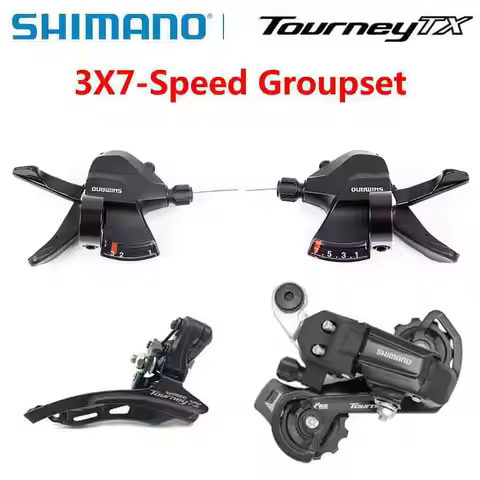 SHIMANO Tourney 3x7s Groupset SL M315 Shifters FD TZ500 Front Derailleur RD TY200 Rear Derailleur Bi
