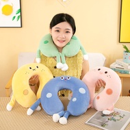 Cute Cartoon Travel u-Shaped Pillow Slow Rebound Memory Foam Neck Pillow Travel Neck Pillow Office N