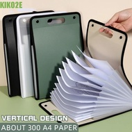 KIKO2E A4 Vertical Folder, Briefcases Organ Bag 13 Pocket File Folders, A4 Document Storage Portable