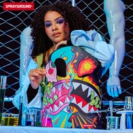 SprayGround2022 Crazy Stitching Backpack Female Creative Bag Male Student Backpack ins