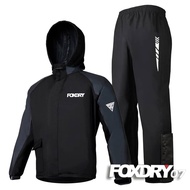 FOXDRY 07 PREMIUM WATERPROOF RAINCOAT SET BAJU HUJAN JAKET HUJAN MOTORSIKAL