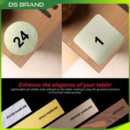 Nombor Akrilik Meja, Kerusi /Premium Gold, Silver, Bronze and Wooden Table Number / Cafe /Canteen /D