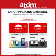 Canon PG 88 / CL 98 Color Black INK CARTRIDGE For Canon Pixma Printer E500 / 510 / 600 / 610
