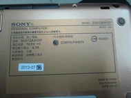 台中筆電維修：索尼 SONY SVS13AA12P 開機無反應,開機斷電,顯卡故障花屏,面板變暗.無畫面,泡水機維修