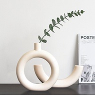Vase Ceramic Minimalist Nordic Style Creative Living Room Entrance Wine Cabinet Home Decorations Tab