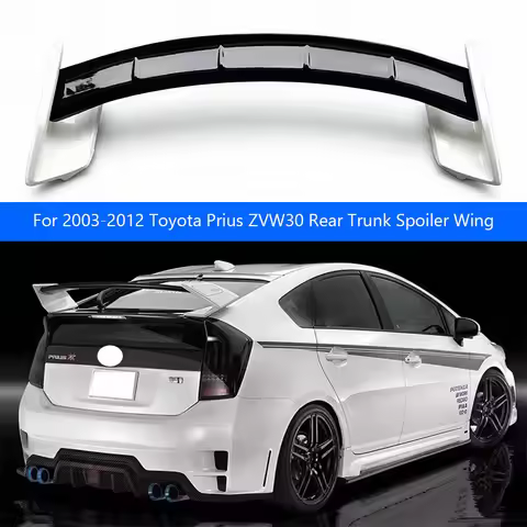 For 2003-2012 Toyota Prius ZVW30 Spoiler Car Accessories High-Quality ABS Plastic Unpainted Color Re