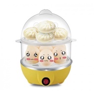 MultiFunction 2 Layer Automatic Safe Power-off Electric Egg Cooker Egg boiler Egg Steamer Steam Egg