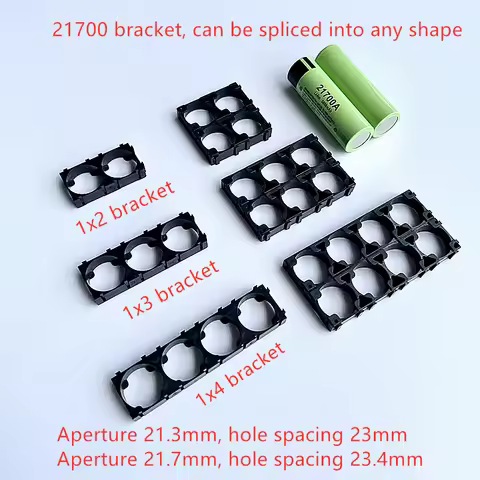 50PCS/Lot 21700 Battery Holder Bracket Plastic Brackets 1x2 1x3 1x4 Cell Spacer Radiating Shell Pack