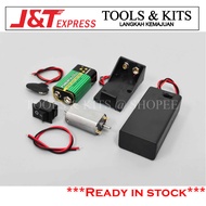 DIY Simple 9V DC Motor Kit with Battery Holder/Battery/Switch/Wires/DC Motor Project RBT [Kit DC Mot