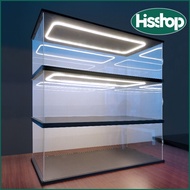 Acrylic LEGO display box, Gundam model storage box with white light ,openable door display box
