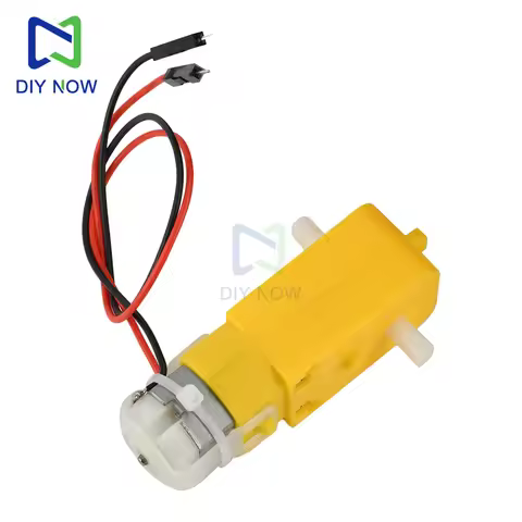 DC 3-6V TT Dual Axis Gear Motor 200RPM Ratio 1:48 Reduction Motor for Arduino DIY Smart Car Robot wi