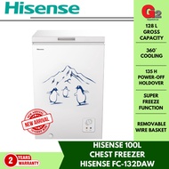 Hisense 100 L Chest Freezer FC-132DAW – Super Freeze & 360° Cooling