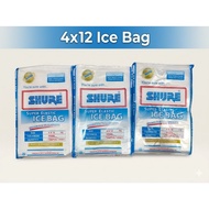 5 Packs Shure Plastic Ice Bag 4x12 PE Plastic Bag Transparent Plastik Sampah
