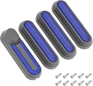 XEBRAD Rear Wheels Cover Protect Hubs Cap Protective Warn Shells Reflective Stickers, for Xiaomi, M3