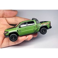 MYBRICKSTORE 1:64 596 Green Dinosaur Ram 1500 TRX Pickup Sports Model Diecast Metal Display Car New
