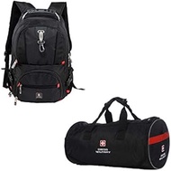 Combo of Laptop Backpack with USB Charging Port & Breathable EVA Back, Travel Backpack for Men, 31L,