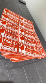 FRAGILE STICKER 1000 PCS (13CM X 7CM)
