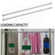 Shower Curtain Rail Pole Telescopic Adjustable Tension Rod Closet Extendable Cabinet Window