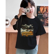 Bombardiro crocodilo Children's Printed Round Neck T-Shirt 2 100CM-150CM