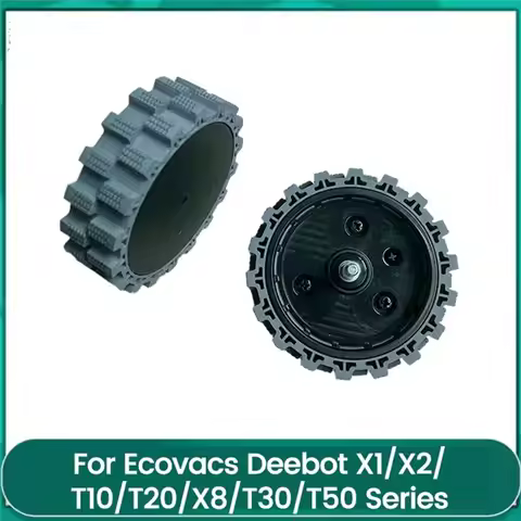 AEE2-2PCS Driving Wheel Casters For Ecovacs Deebot X1/X2/T10/T20/X8/T30/T50 Series Vacuum Cleaner Ac