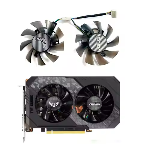 75MM FD8015U12D 6Pin,Graphics Card Cooling Fan,For ASUS RTX 2060 GTX 1660 1660Ti TUF GAMING OC,Repla