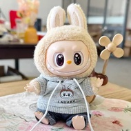 Dorray labubu Doll Clothes Cute Hoodie Pants Accessories apply to 15-17cm v1&V2 BJD labubu doll