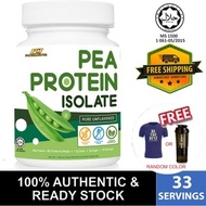[GIFT] Pea Protein Isolate Halal 1kg (Unflavor) 80% Protein/Ser - Vegan Protein | Myprotein Shaklee 