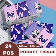 {9 Packet} Cute Minnie Pocket Handkerchief Tissue 8-Pulls Pocket Tissue Tisu