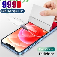 For iPhone 15 11 12 13 14 Pro Max 7 8 Plus XR Full Cover Hydrogel Film Screen Protector